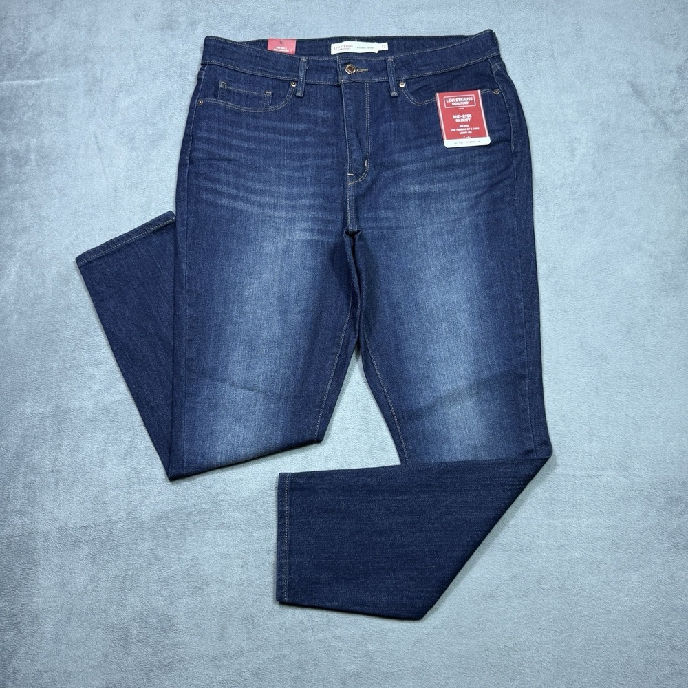 Levis Jeans Womens 12S (32x27) Midrise Skinny Ankle Stretch Denim Rodeo NEW